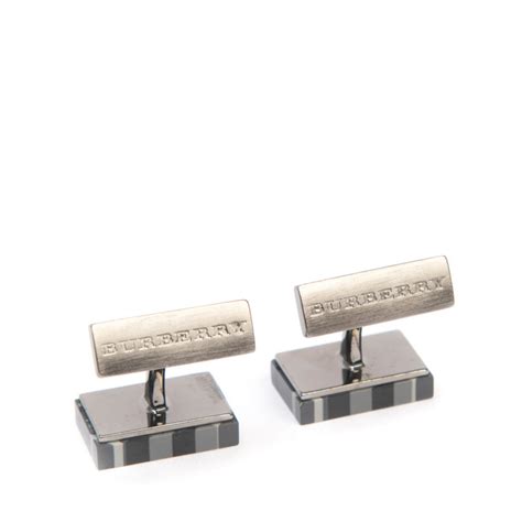 burberry blue label tie|burberry silver cufflinks.